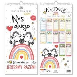 Kalendarz 2026 ścienny planer Sheepworld dla pary