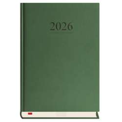Terminarz 2026 A5 dzienny Menadżera zielony