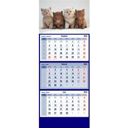 Kalendarz 2024 Trójdzielny koty - 1