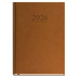Terminarz 2026 A4 tygodniowy uniwersalny brązowy - 1