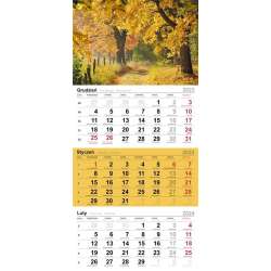 Kalendarz 2024 Trójdzielny jesienna ścieżka