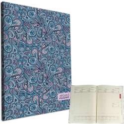 Kalendarz 2025 A4 tygodniowy Paisley Turkus - 1