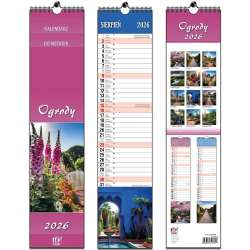 Kalendarz 2026 paskowy 13 planszowy Ogrody - 1