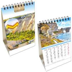Kalendarz 2026 biurkowy pion Krajobrazy Świata - 1