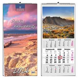 Kalendarz 2026 trójdzielny 13 planszowy Pejzaże - 1