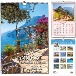Kalendarz 2026 B3 13 planszowy Podróże - 1