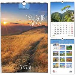 Kalendarz 2026 B3 13 planszowy Polskie Góry - 1