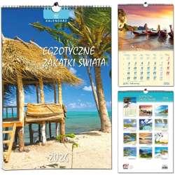 Kalendarz 2026 B3 13 plansz Egzot. Zakątki Świata - 1