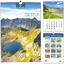Kalendarz 2026 B3 7 planszowy Tatry - 1