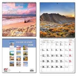 Kalendarz 2026 30x60 13 planszowy Polskie Pejzaże - 1