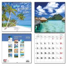 Kalendarz 2026 30x60 13 planszowy Słoneczne Wyspy - 1