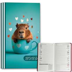 Kalendarz 2026 A6 tygodniowy Kapibara