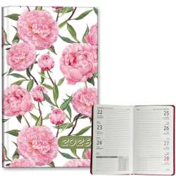 Kalendarz 2026 A6 tygodniowy Peonie