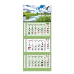 Kalendarz 2026 trójdzielny LUX gł. wypukła Mazury