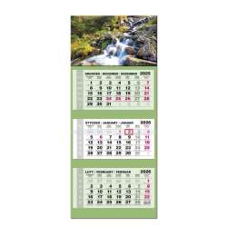 Kalendarz 2026 trójdzielny LUX gł. wypukła Woda - 1