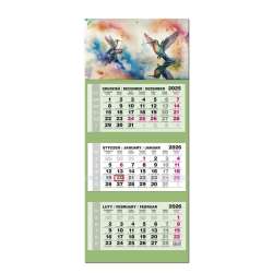 Kalendarz 2026 trójdzielny LUX gł. wypukła Koliber - 1