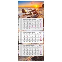 Kalendarz 2026 trójdzielny główka płaska Bałtyk - 1
