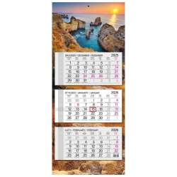 Kalendarz 2026 trójdzielny główka płaska Algarve - 1