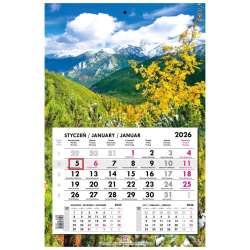 Kalendarz 2026 jednodzielny główka płaska Tatry - 1