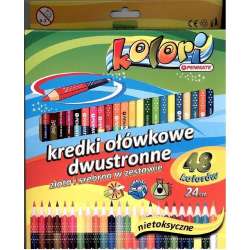 Kredki Premium Kolori dwustronne 48 kolor. PENMATE - 1