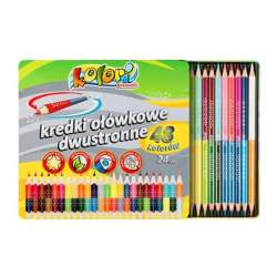 Kredki Premium Kolori dwustronne 48 kolor. PENMATE - 1