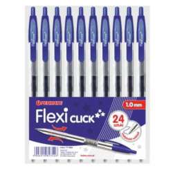 Długopis Flexi Click niebieski (24szt) PENMATE