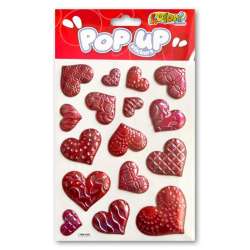 Naklejki metaliczne Red Hearts