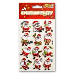 Naklejki puffy Emotion Santa Clauses