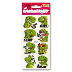 Naklejki puffy Emotion Dino