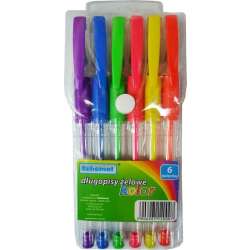 Długopisy żelowe 6 kolorów - 1