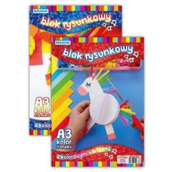 Blok rysunkowy A3/20K 80g kolorowy (10szt)