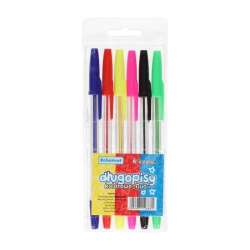 Długopisy fluorescencyjne 6 kolorów - 1