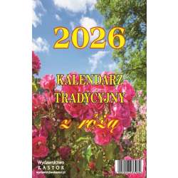 Kalendarz 2026 zdzierak tradycyjny z różą - 1