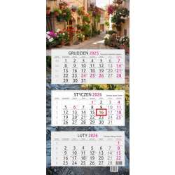 Kalendarz 2026 trójdzielny Włoska uliczka - 1