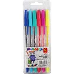Długopisy fluo 6 kolorów - 1