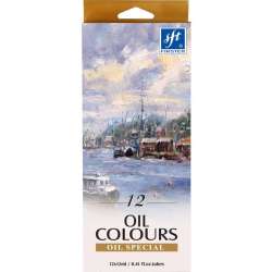 Farby olejne w tubie 12 kolorów 12ml (117240) - 1