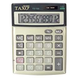 Kalkulator Taxo 12- pozycyjny TG-122 srebrny - 1