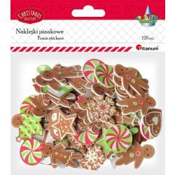 Naklejki piankowe mix pierniczki 120szt.