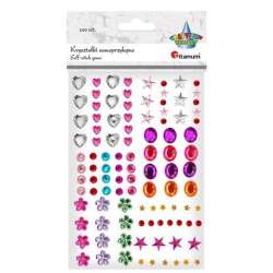 Kryształki samoprzylepne mix wzory i kolory 100szt