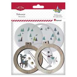 Zestaw do złożenia Drewniane Bombki 2szt.