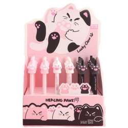 Długopis żelowy Cat Paw 0,5mm nieb (36szt)