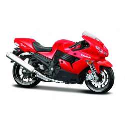 MAISTO 39300-943 Motor Kawasaki Ninja ZX-14R czerwony 1:18 z podstawką (39300-943 MAISTO) - 1