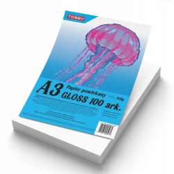Papier kredowy powlekany A3 350 g/m gloss 100 ark - 1