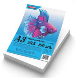 Papier kredowy powlekany A3 350 g/m silk 100 ark - 1