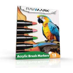 Markery Brush akrylowe 12 kolorów - 1