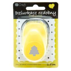 Dziurkacz ozdobny 2,5cm jodła MIX - 1