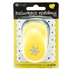 Dziurkacz ozdobny 2,5cm śnieżynka MIX - 1
