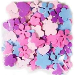 Naklejki z pianki kwiatki motyle 100szt - 1