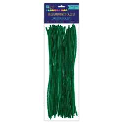 Druciki kreatywne ciemnozielone 30cm 25szt