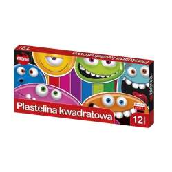 Plastelina kwadratowa 12 kolorów MONA (5907591300111) - 1